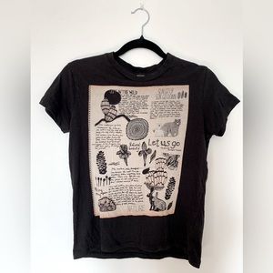 Monki. Black t-shirt XS